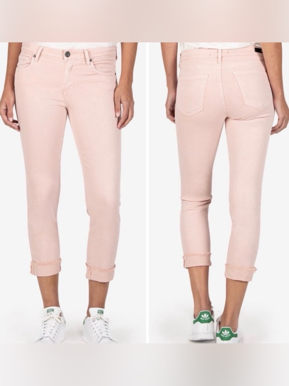 Kut from the Kloth Light Pink Ankle Slim Jeans